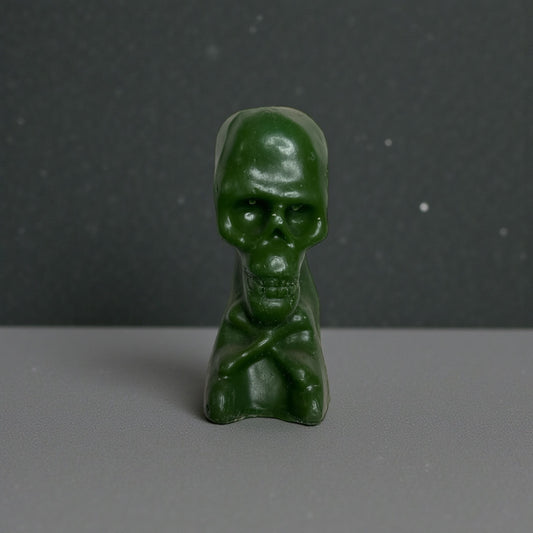 Green Skull Spell Candle