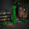Green Cat Spell Candle