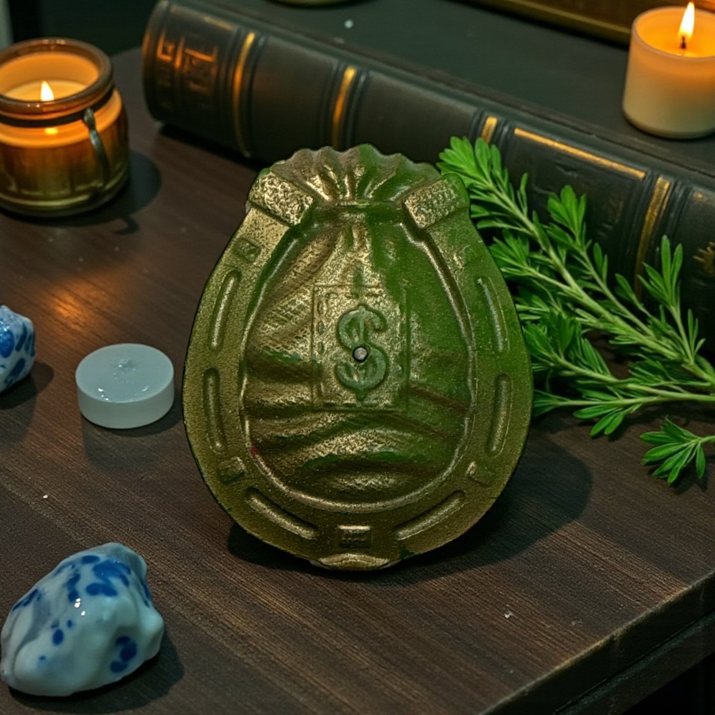 Green Money Magnet Candle
