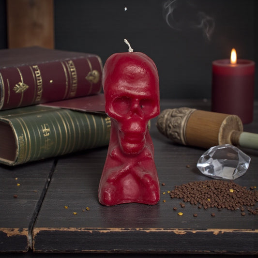 Red Skull Spell Candle