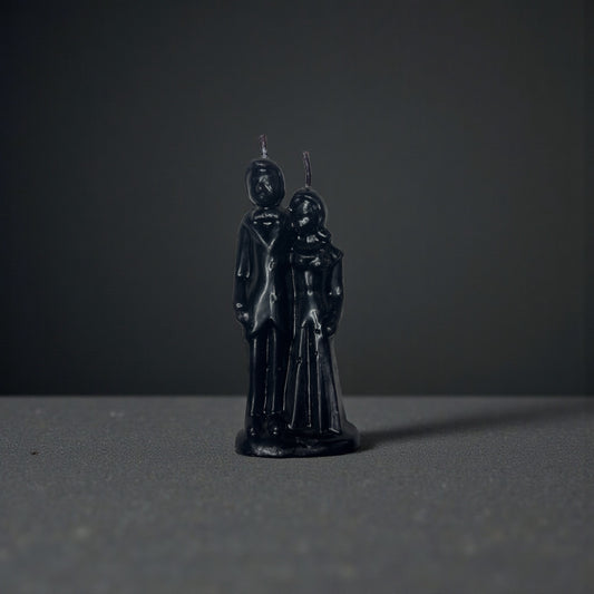 Black Wedding Couple Spell Candle