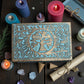 Wooden Transformation Magic Box Tree of Life Engraved Blue Wooden