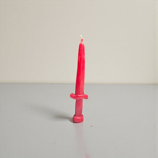 Red Athame Spell Candle