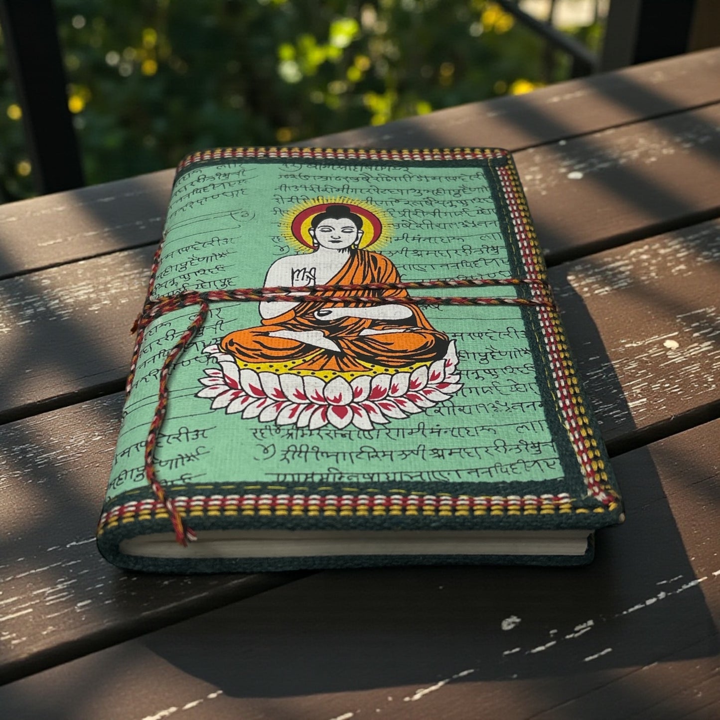 Buddha Handmade Journal – Deckle Paper ( 96 Pages)