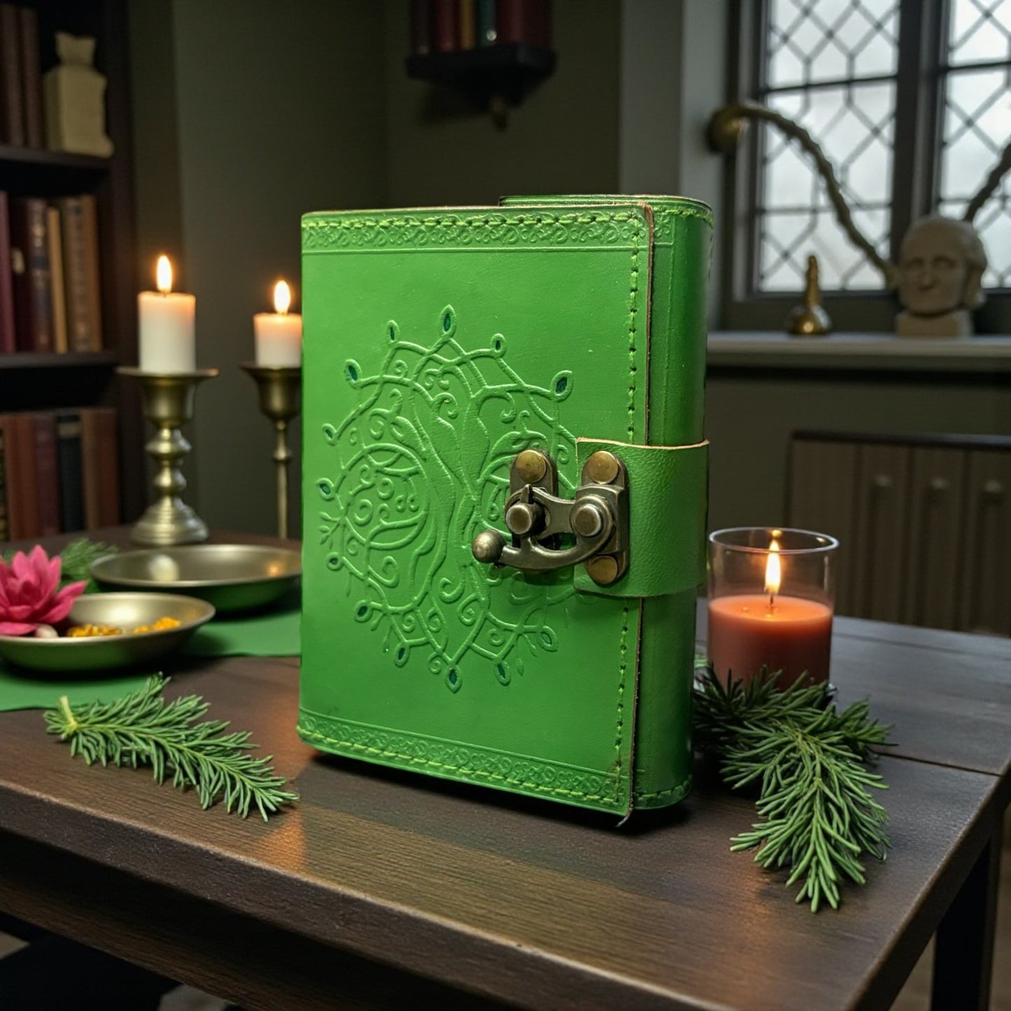 Green Tree of Life Journal  – 200 Pages | Handmade