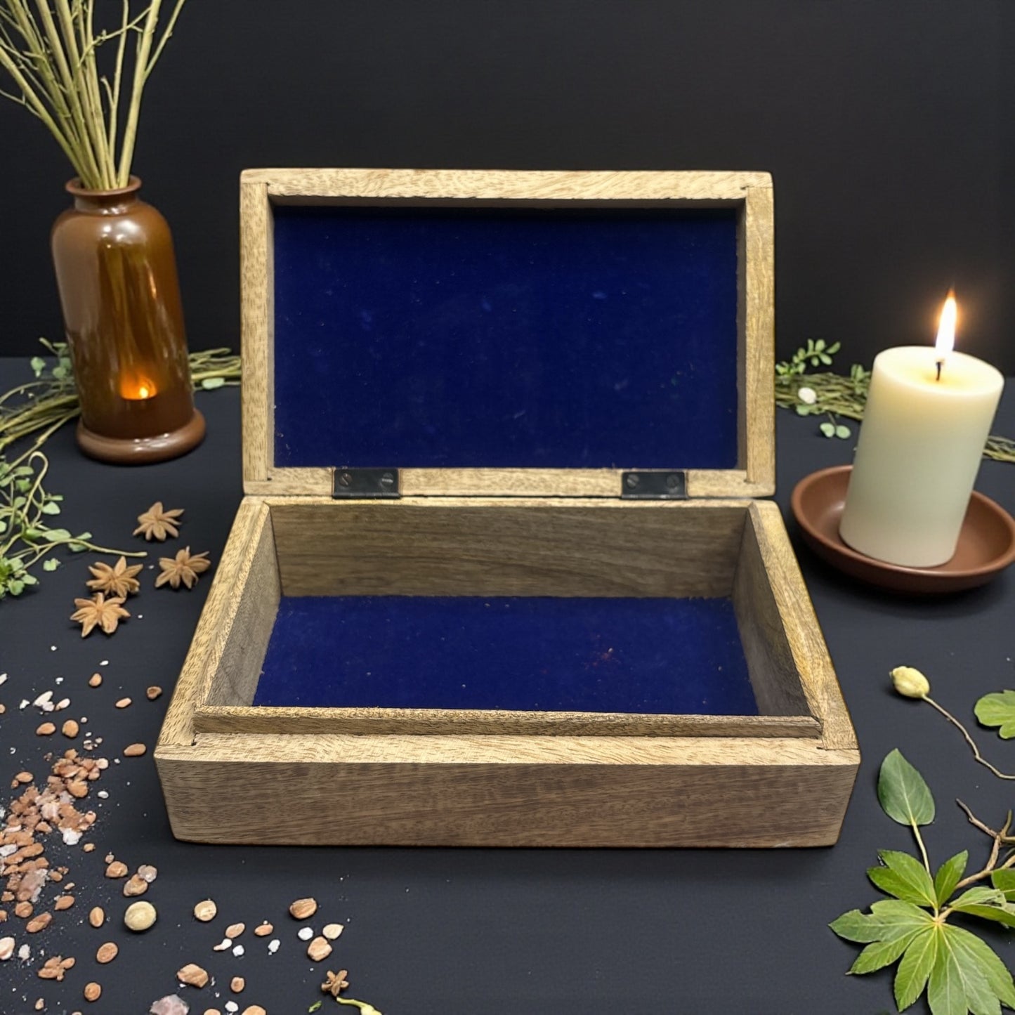 Wooden Magic Box – Cross Engraved