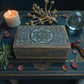 Wooden Blue Magic Box – OM Engraved