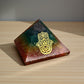7 Chakra Hamsa Orgone Pyramid