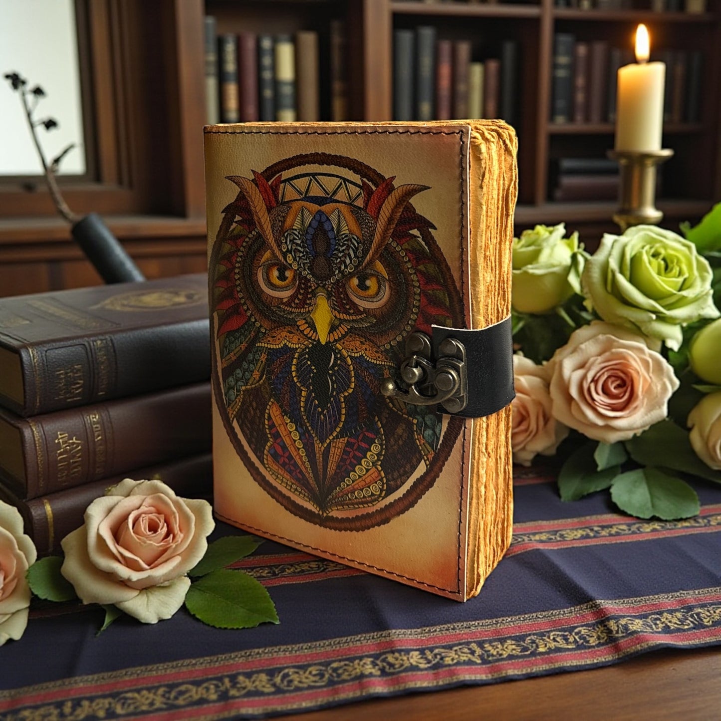 Owl Journal – 200 Pages | Handmade Spiritual Journal