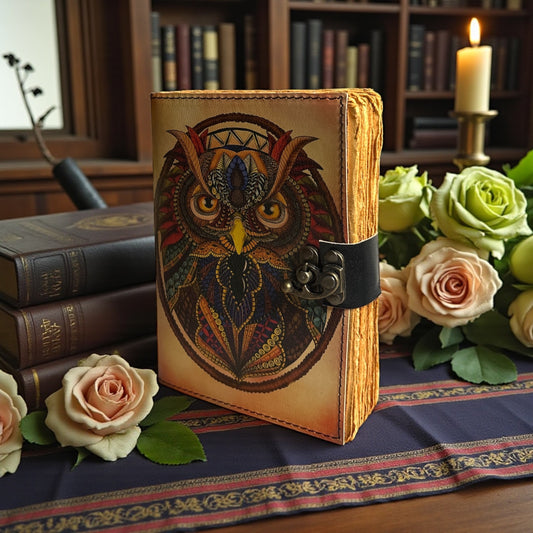 Owl Journal – 200 Pages | Handmade Spiritual Journal