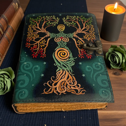 Goddess Tree of Life Journal  – 200 Pages | Handmade Spiritual Journal