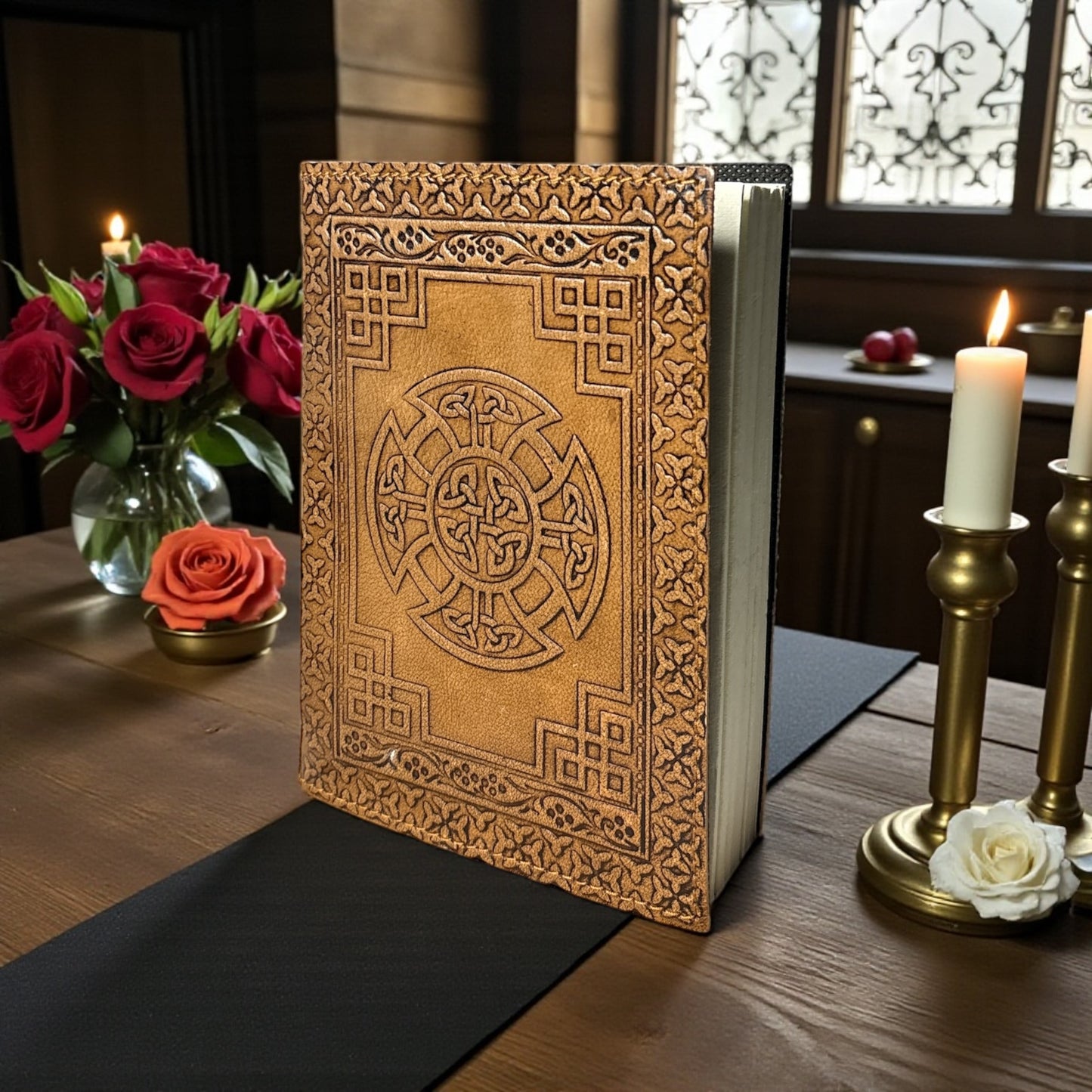 Celtic Cross Journal – 240 Pages | Handmade