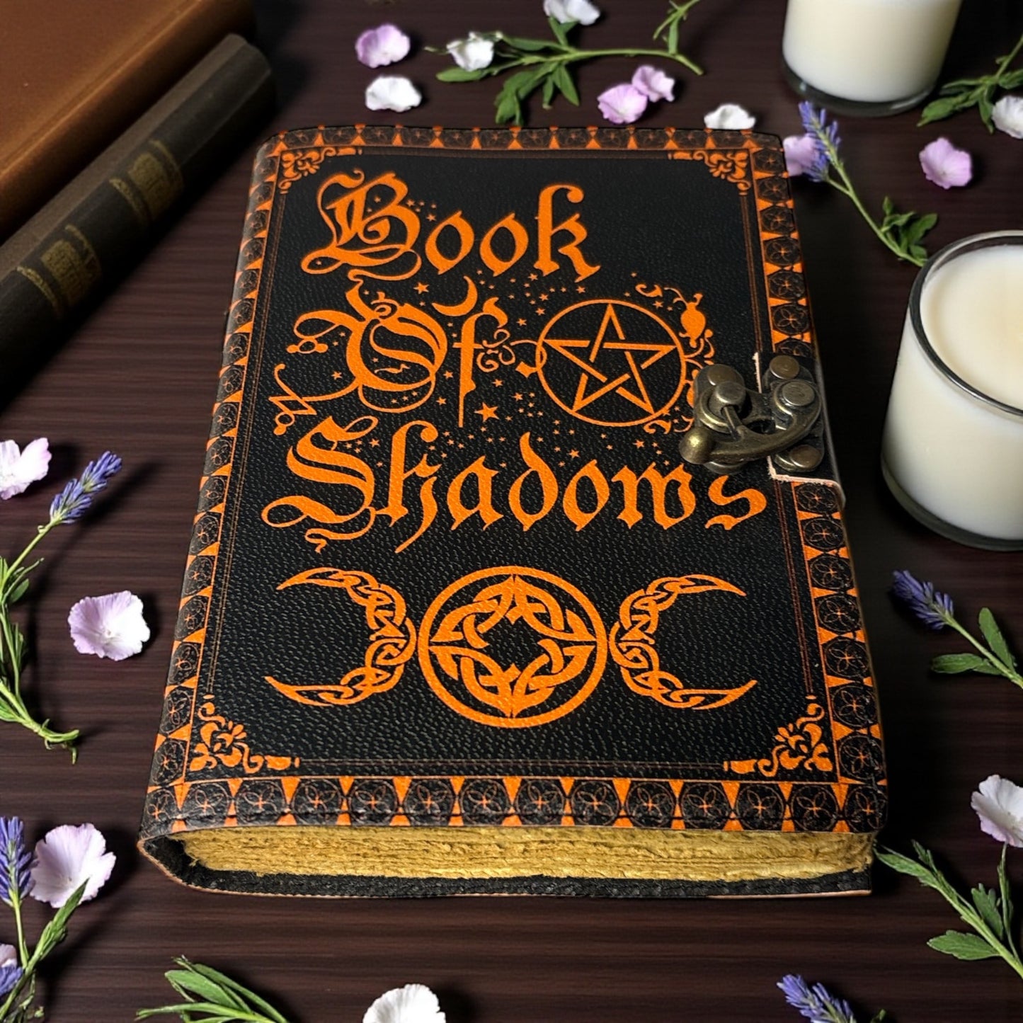 Book of Shadows – Handmade Leather Journal ( 200 Pages)