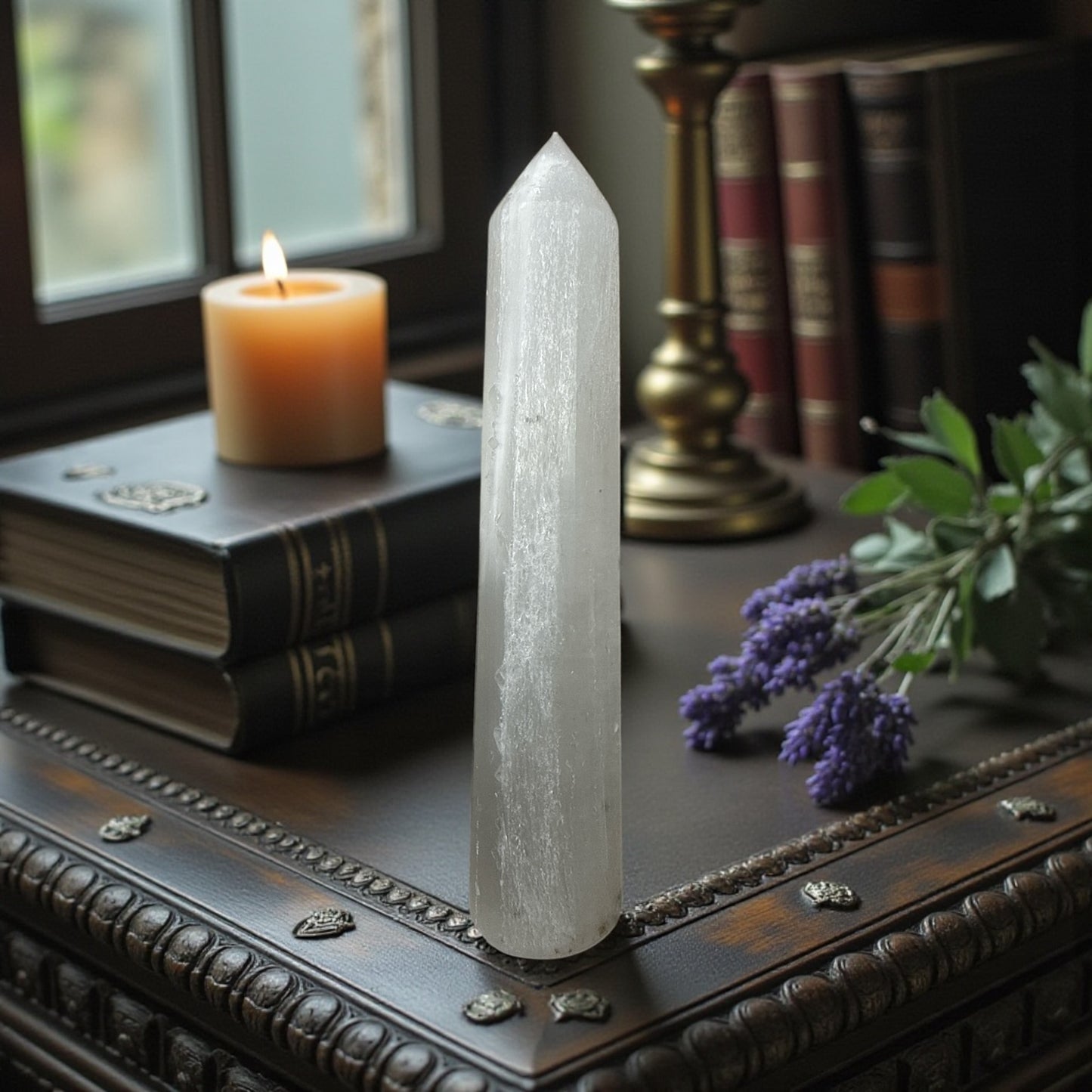 Selenite Wand