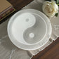 Selenite Yin Yang Round Plate