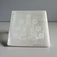 Selenite 7 Chakra Square Plate