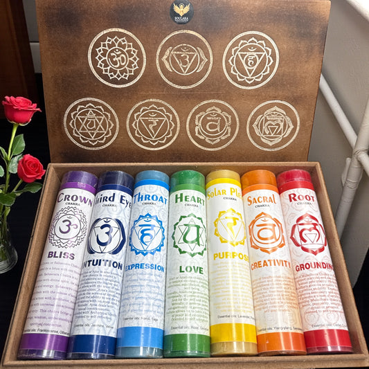 7 Chakra Scented Candle Set