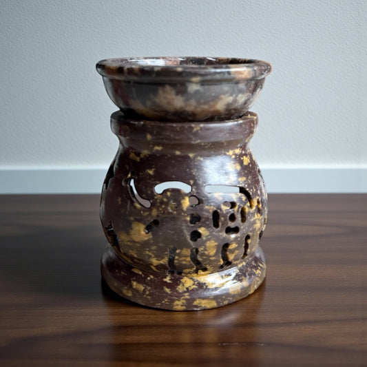Soapstone Oil Burner – Elephant Design