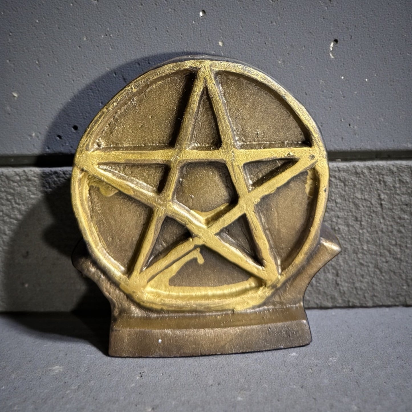 Golden Pentacle Candle