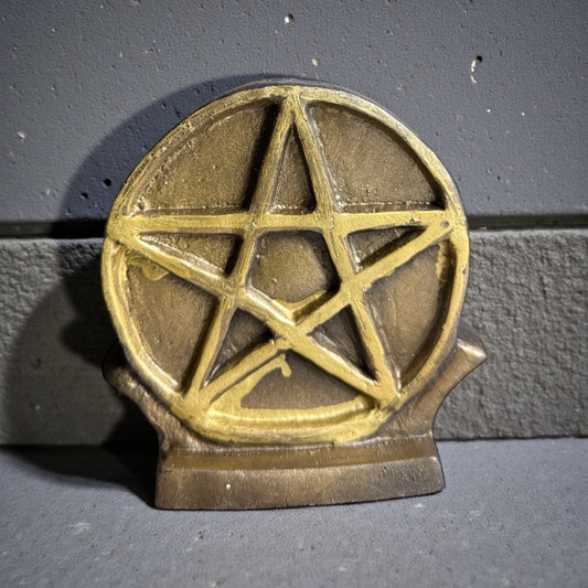 Golden Pentacle Candle