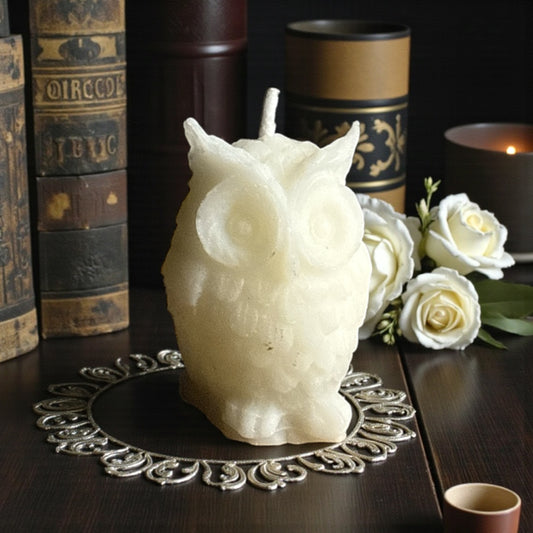 White Owl Candle