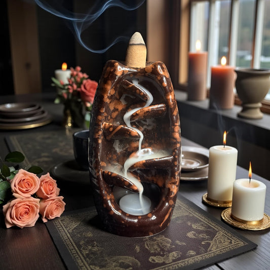 Ceramic Bottle Backflow Incense Burner