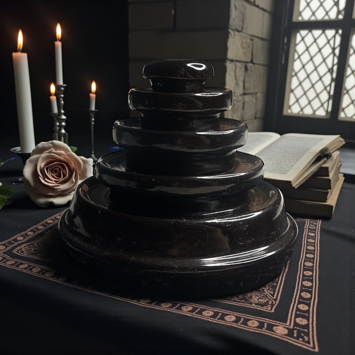 Ceramic Fountain Backflow Incense Burner