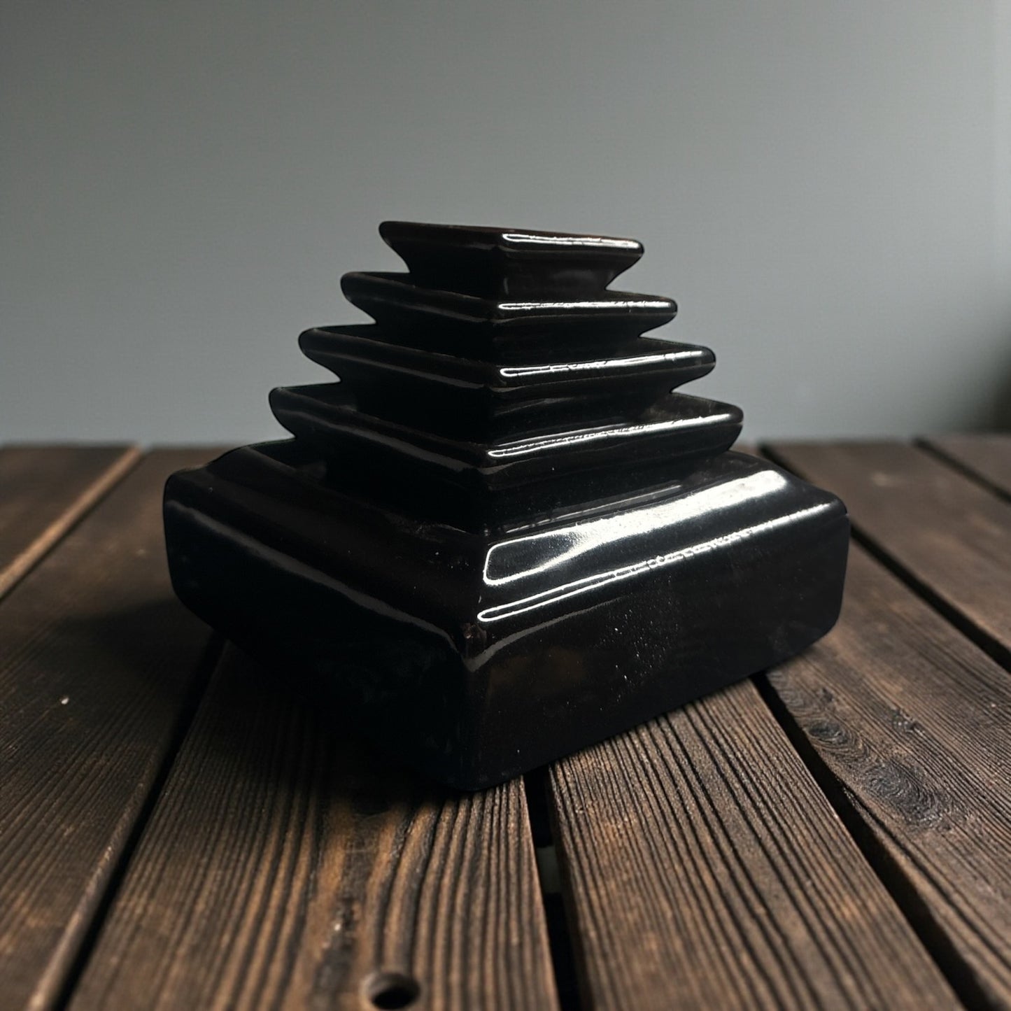 Ceramic Pyramid Backflow Incense Burner