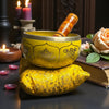Brass Singing Bowl – Yellow Colour with 8 Lucky Symbols Engraved