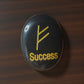 Zibu Symbol Palm Stone – Success Symbol Engraved on Black Tourmaline