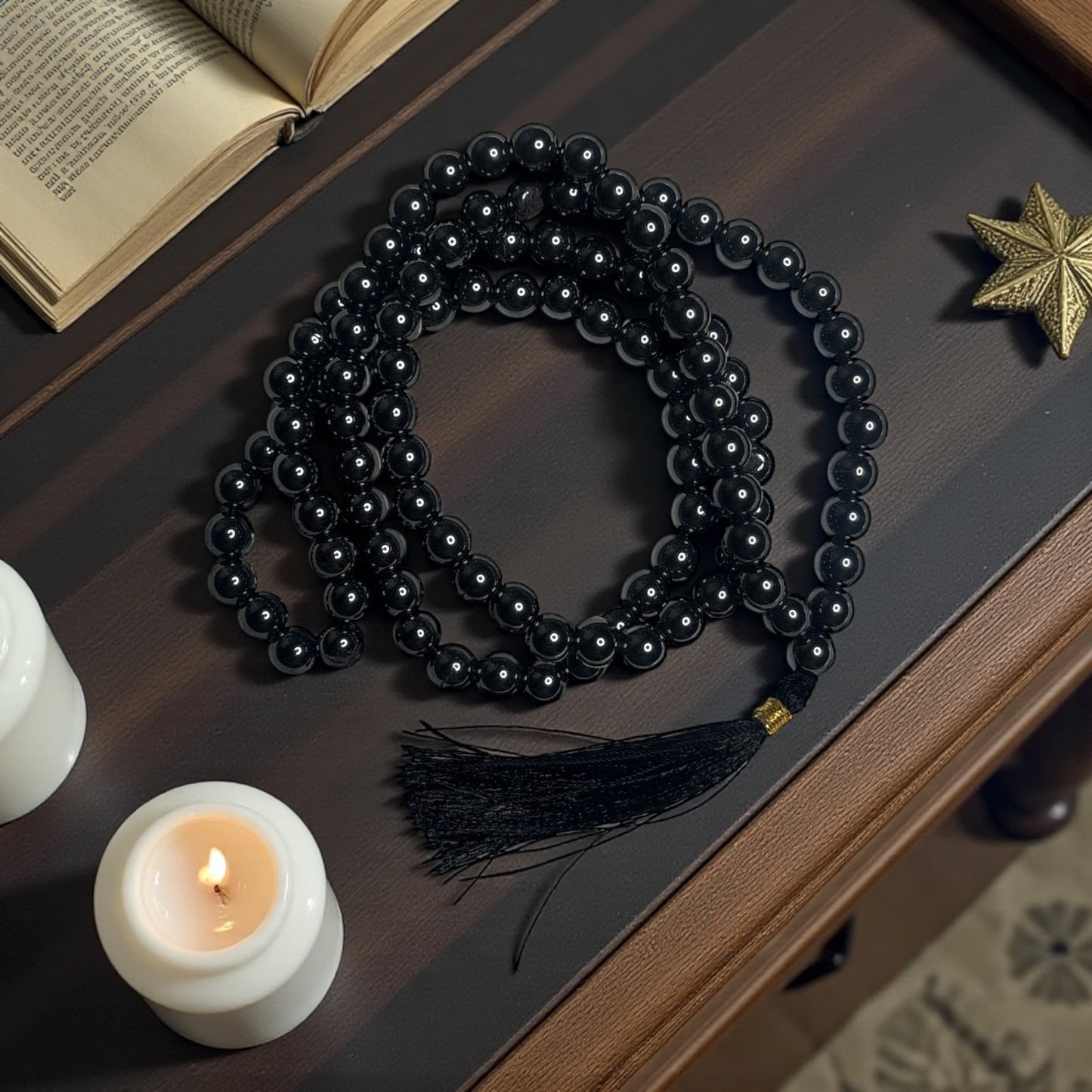 Hematite Jaap Mala – 108 Beads