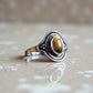 Tiger Eye Adjustable Ring