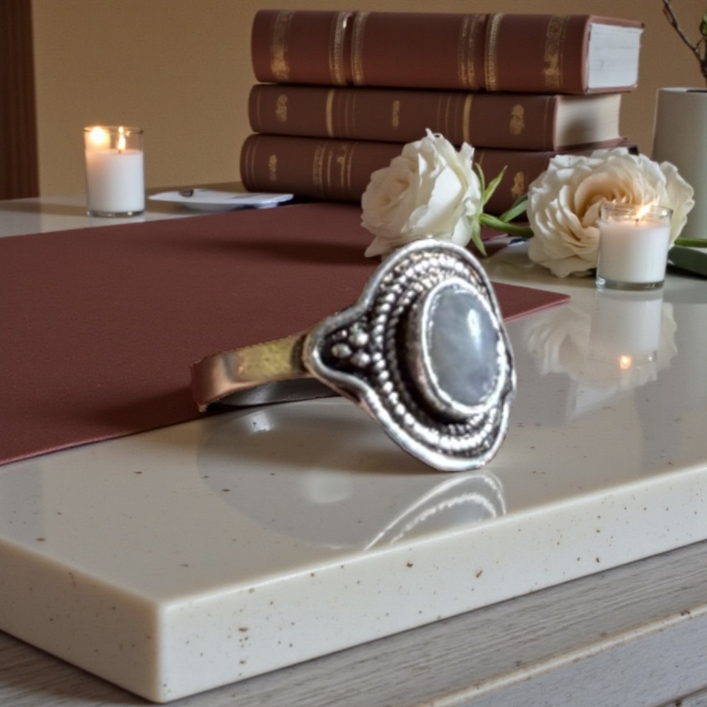 Opalite Adjustable Ring