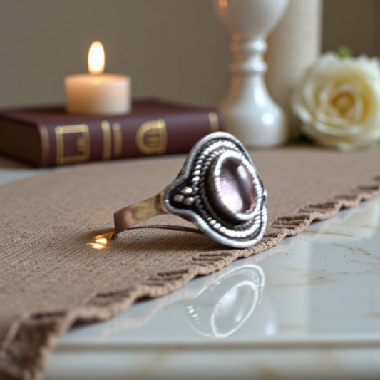 Amethyst Adjustable Ring