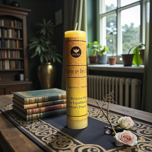 Balance In Life Magic Pillar Candle