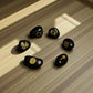 Wicca Symbol Stones – Black Agate (Engraved)