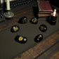 Wicca Symbol Stones – Black Agate (Engraved)