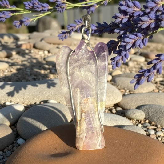 Amethyst Angel Pendant