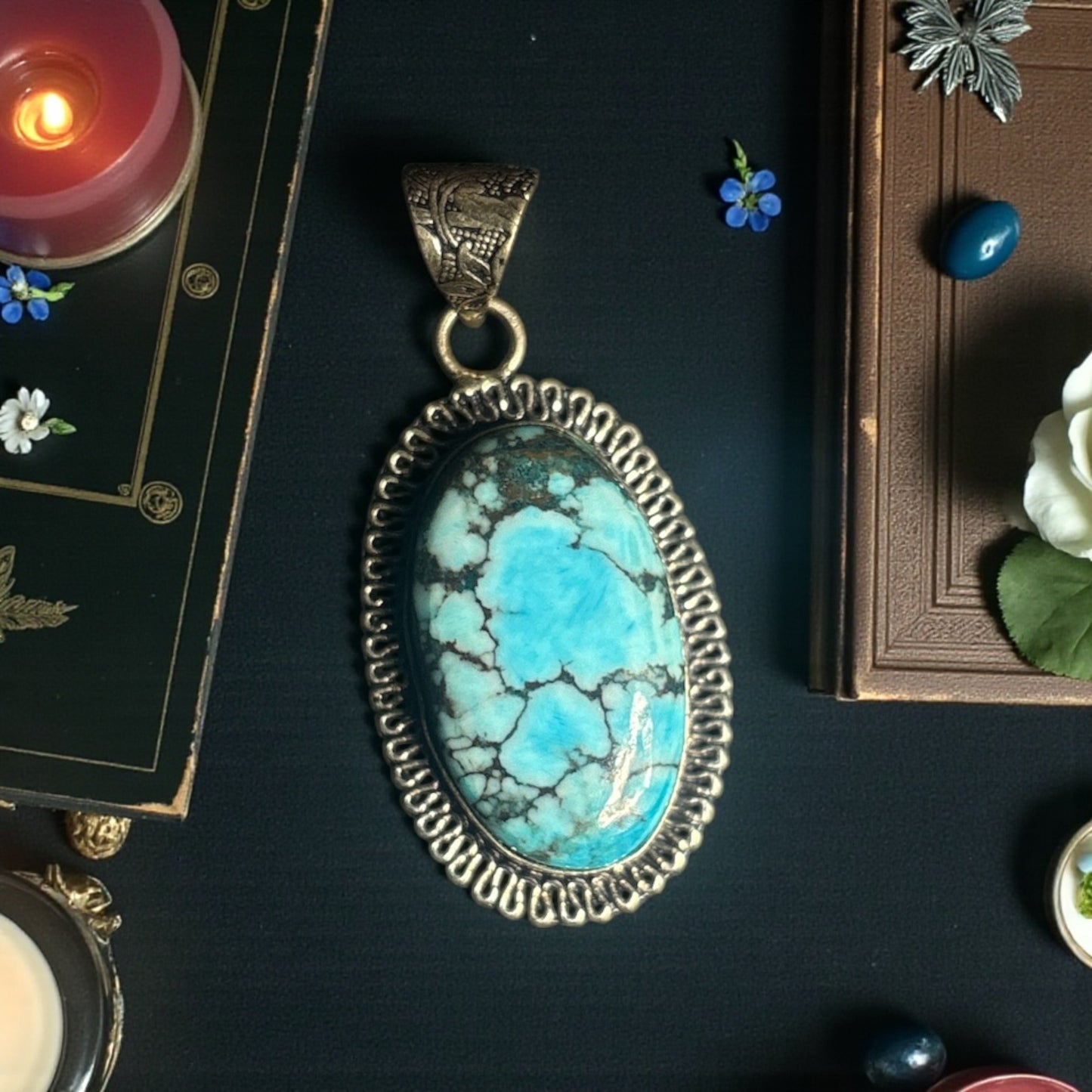 Turquoise Oval Pendant