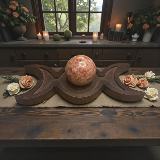 Sunstone Sphere / Triple Moon Sphere Holder
