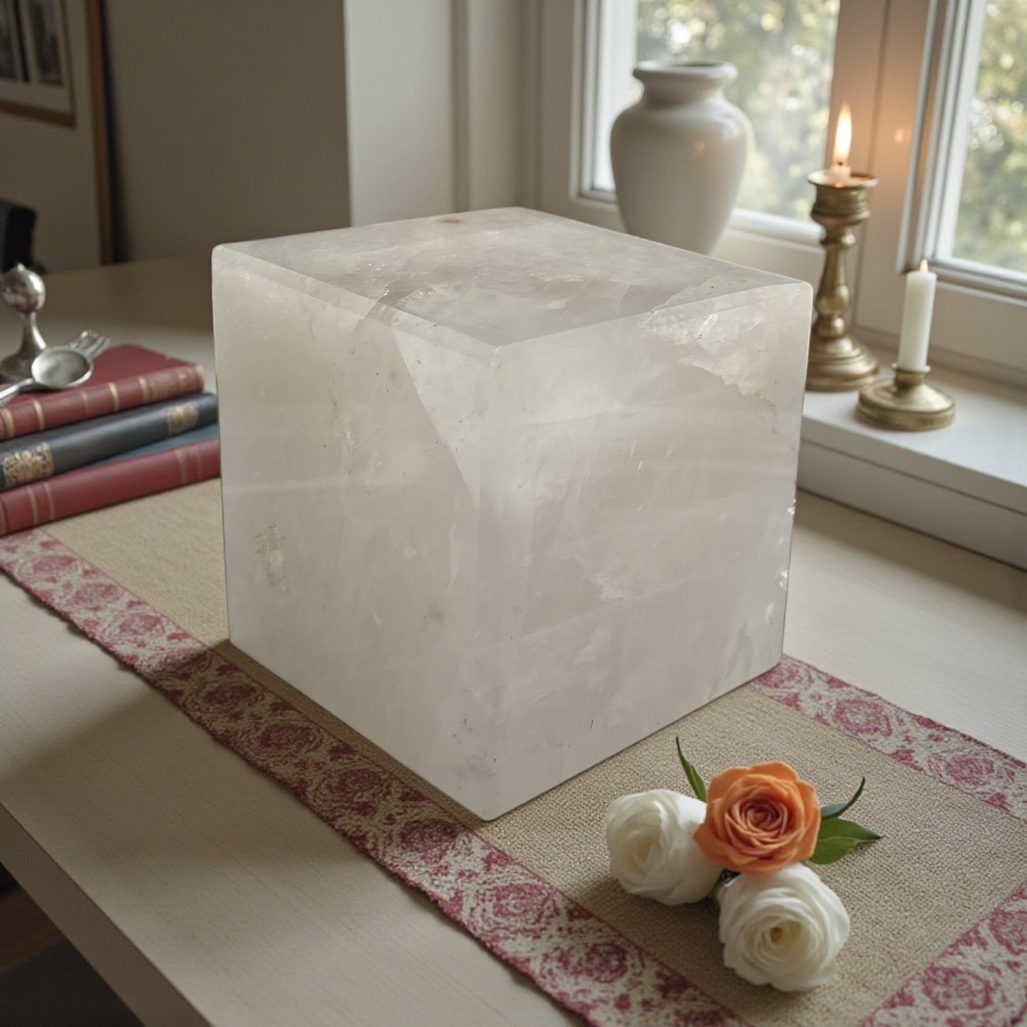 Clear Quartz Crystal Cube (Premium Quality)