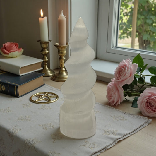 Selenite Spiral Tower