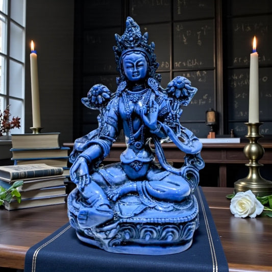 Statue Blue Tara Maa