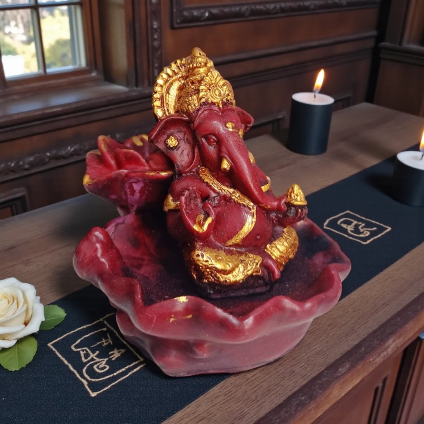 Statue Red Ganesha