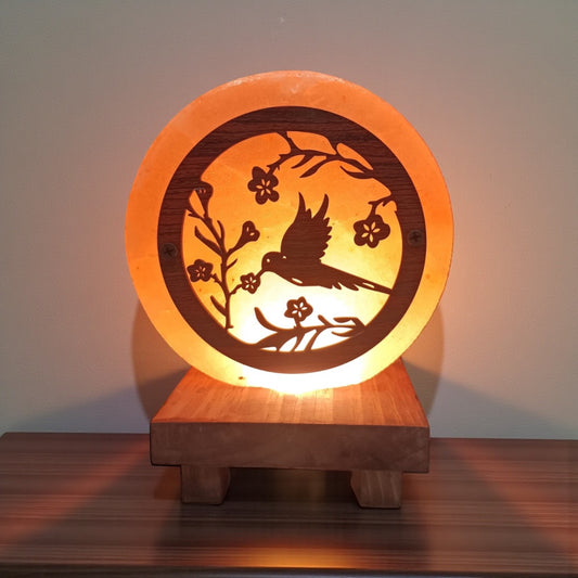Himalayan Rock Salt Lamp – 3D Bird Design
