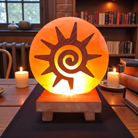 Himalayan Rock Salt Lamp – 3D South-West Sun Design