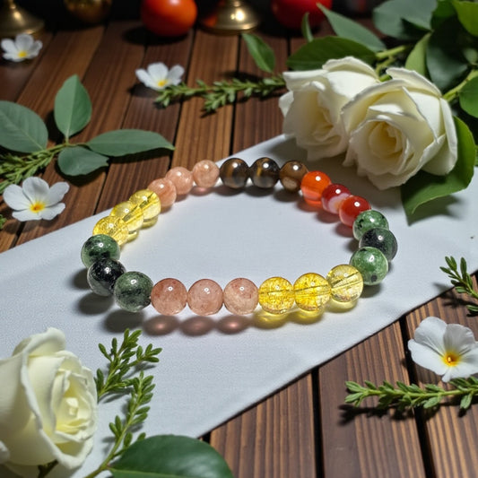 Leo Zodiac Crystal Bracelet
