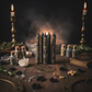 Energized Black Chime Candles (4” Set of 11)