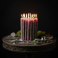 Energized Pink Chime Candles (4” Set of 11)