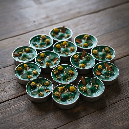 Energized Green Tea Light Candles (Set of 11)